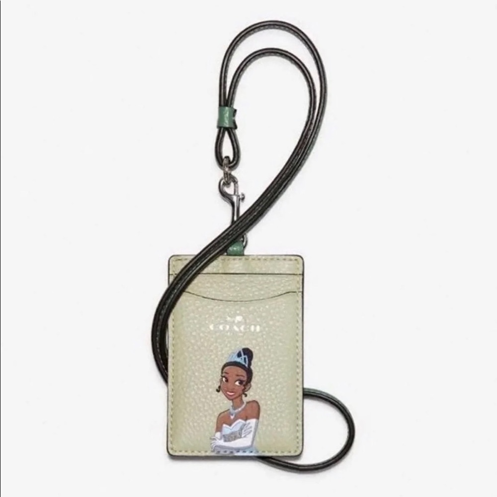 NWT Coach Disney Tiana ID Lanyard